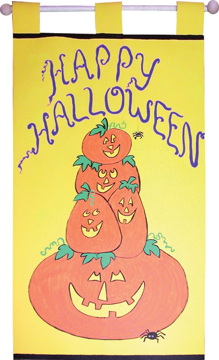 Happy Halloween Pumpkin Banner