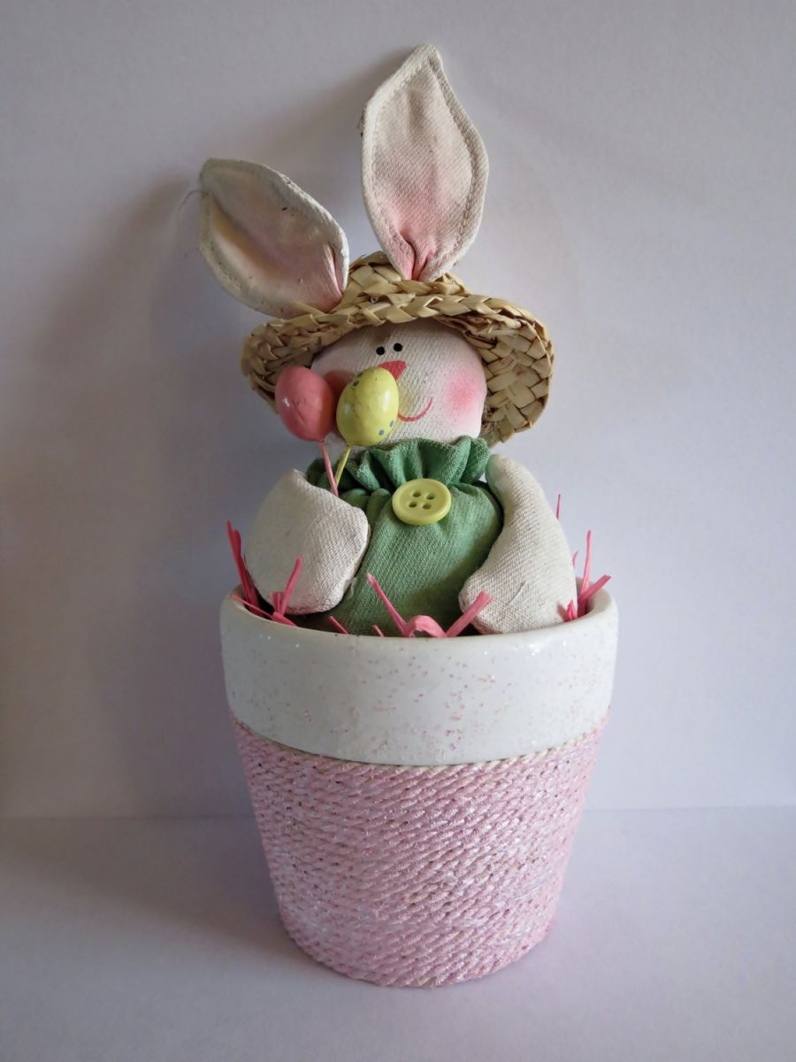 Hoppy Easter Clay Pot Centerpiece