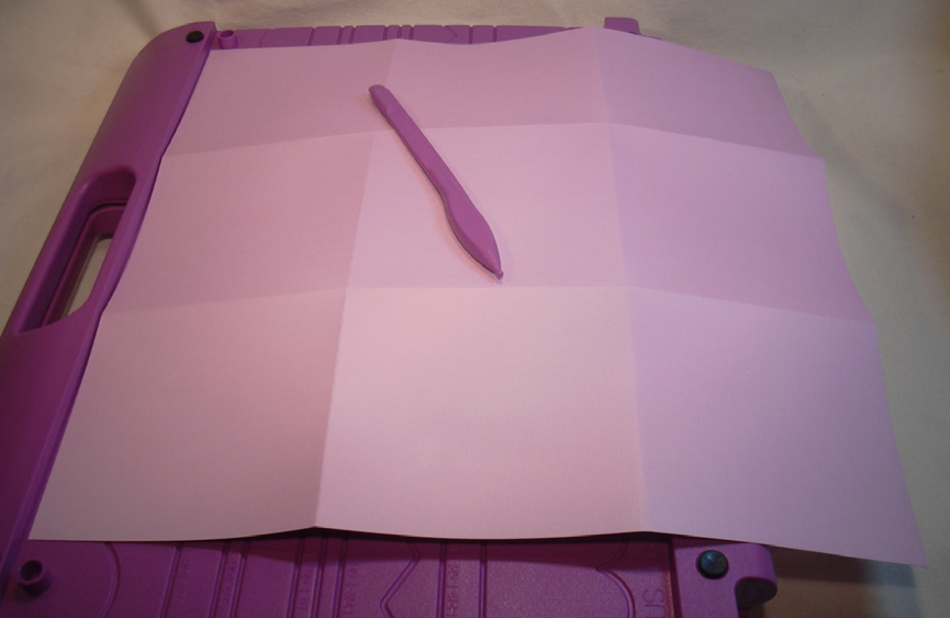 Card Stock Easter Basket Step One