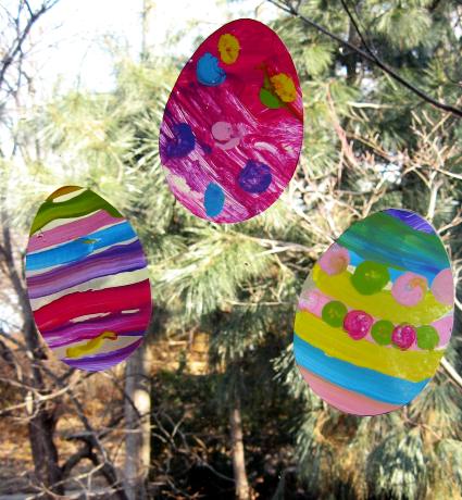 Easter Egg Window Silhouettes