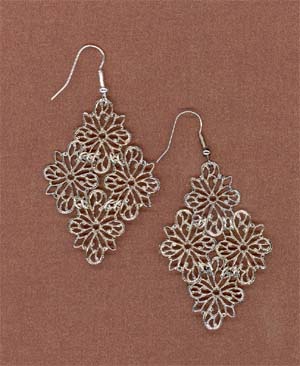 Filigree Earrings Finished Product