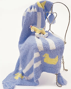 Duck Knit Baby Blanket