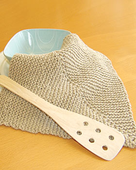 Easy Mitered Knit Dishcloth