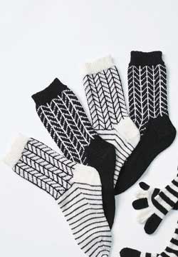 Knit Chevron Socks