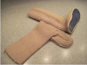 easy knitted slippers