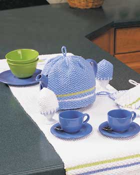 Knit Tea Cozy and Egg Cozies