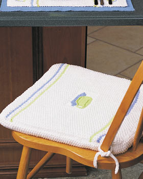 Knit Teacup Chair Cushion