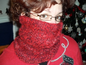 Peppermint Knit Cowl