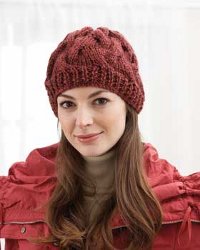 Snug n Chunky Cable Knit Hat