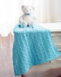 Staggered Square Knit Blanket