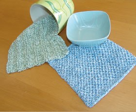 Textured Knit Dishcloths
