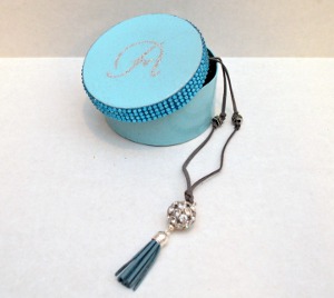 Monogram Jewelry Box and Statement Necklace