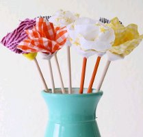 No-Sew Fabric Flowers