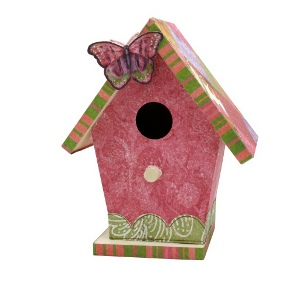 Whimsical Butterfly Birdhouse | FaveCrafts.com
