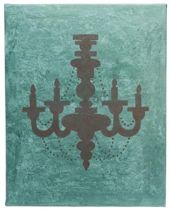 Chandelier Silhouette Wall Art