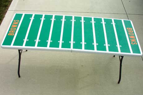 Football Field Tailgating Party Table