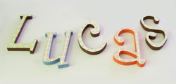 Painted Wall Letters for Kids' Room