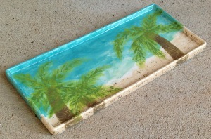 palm tree tray