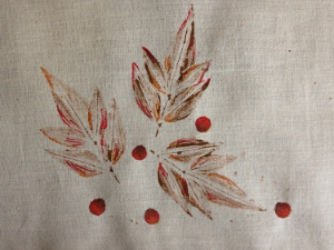 Painted Tray Cloth