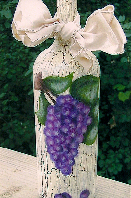 Craft Ideas Empty Wine Bottles on Wine Bottle Craft From Amanda Formaro   Recycle An Empty Wine Bottle