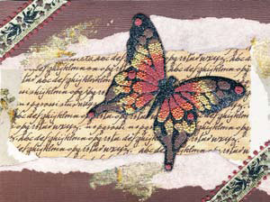 Beaded Butterfly Card