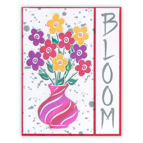 Blooming Spring Flowers Card 1