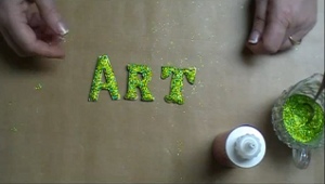 How to Make Glitter Letters