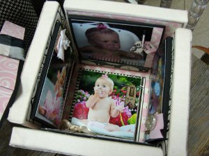 baby girl photo cube