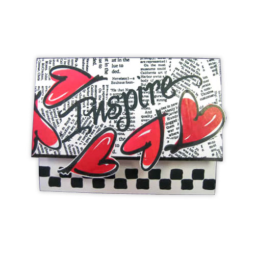 Inspire Heart Stamp Card