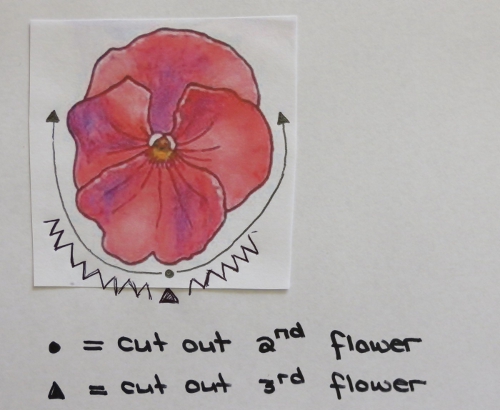 3D Pansy Card