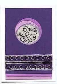 Purple Circles Card
