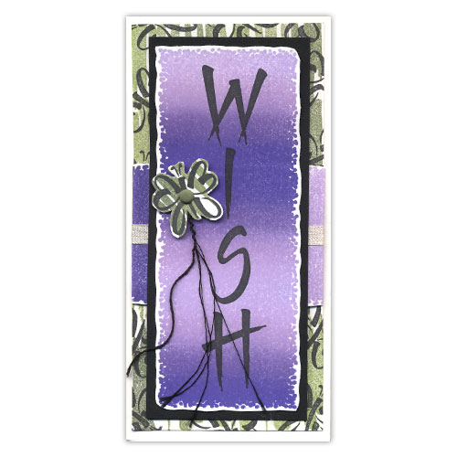 Wish Butterfly Stamp Card