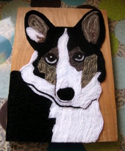 Dog Yarn Painting