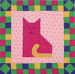 Quilted Cat Wall Hanging