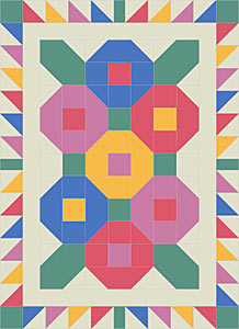 Quilted Flower Bouquet Wall Hanging