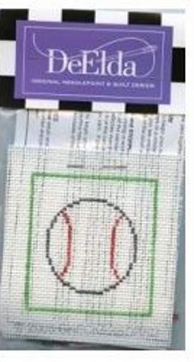 DeElda Baseball Needlepoint Design