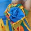 Rolled Fabric Roses