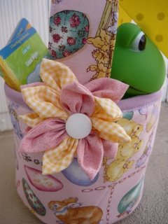 Fabric Easter Basket Flower