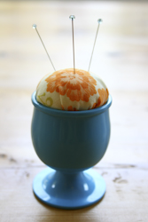 Egg Cup Pincushion