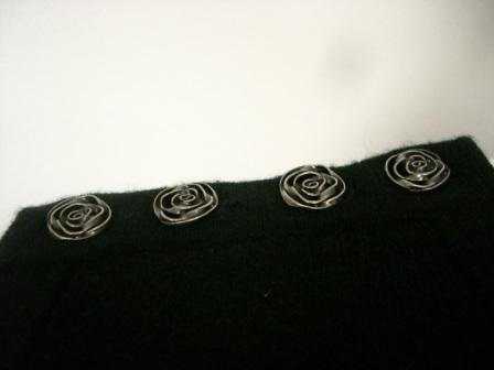 Cashmere Sweater with New Buttons