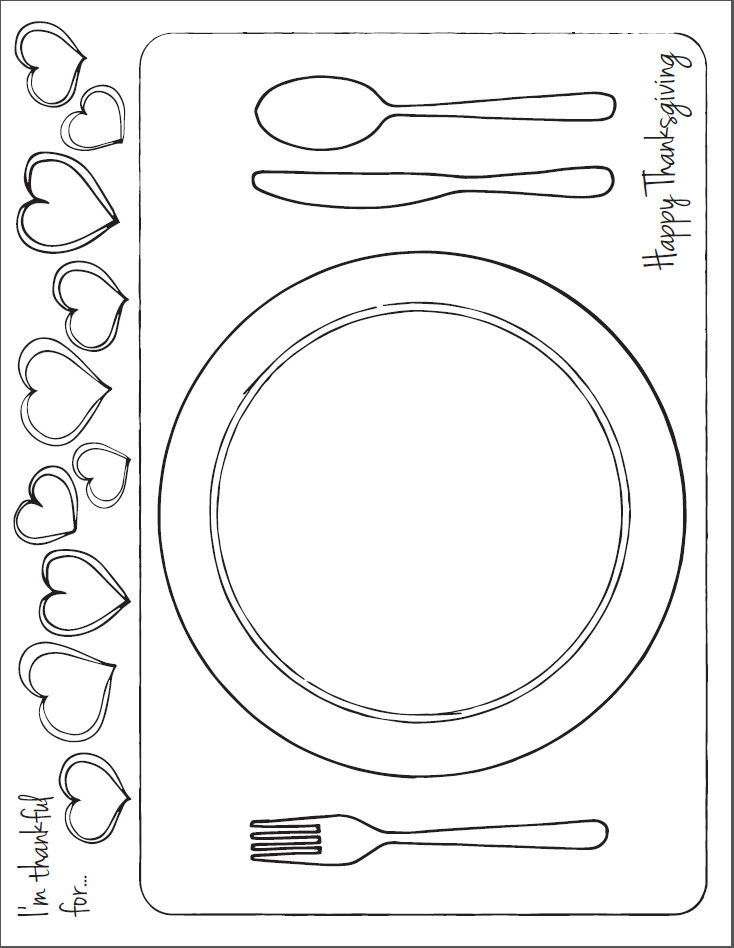table setting coloring pages - photo #23