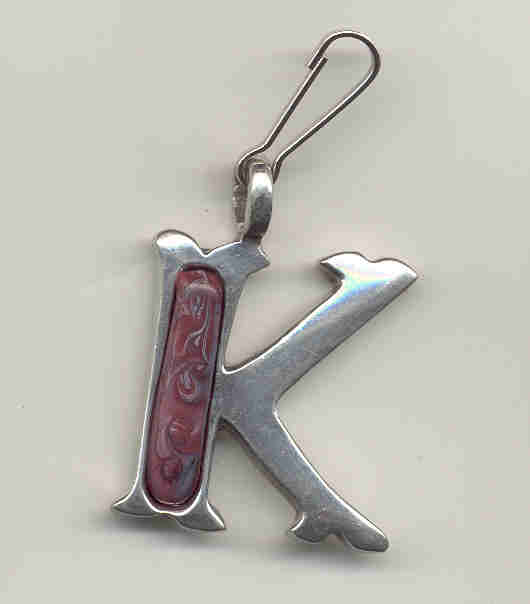 Personalized Silver Zipper Pull