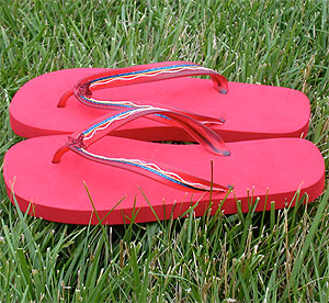 Red Flip Flops Wearable Craft