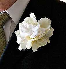 Napkin Wedding Flower Boutonniere
