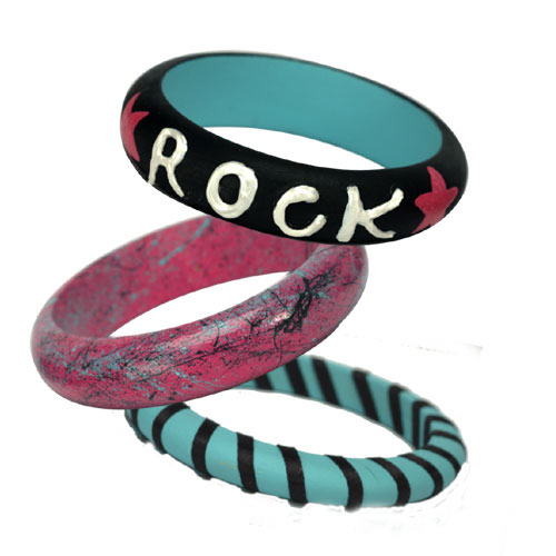Rock Stair Painted Bangles