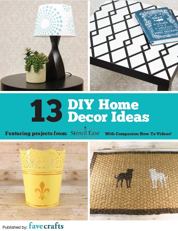13 DIY Home Decor Ideas free eBook 