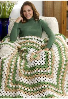 Weekend Wonder Giant Granny Square Throw