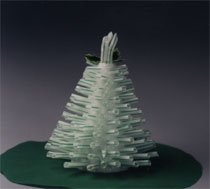 Christmas Tree from Drinking Straws
