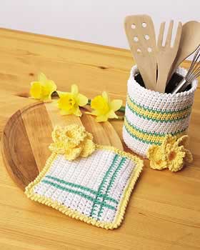 Crochet Spring Kitchen Set