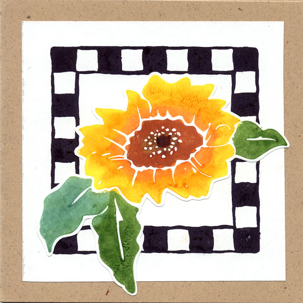 Small Sunflower Gift Tag